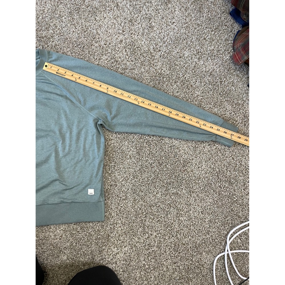 Vuori Performance Crewneck Women Medium Sage Green Excellent Raglan VW241 - Picture 5 of 7